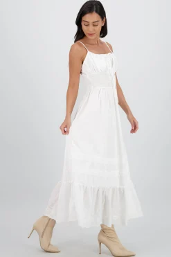 Shasa Midi Dress with Smocked Detail