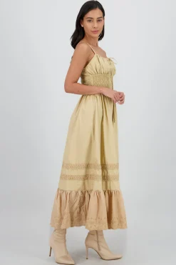 Shasa Midi Dress with Smocked Detail