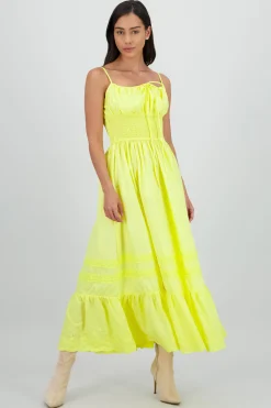 Shasa Midi Dress with Smocked Detail
