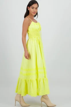 Shasa Midi Dress with Smocked Detail