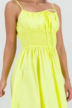 Shasa Midi Dress with Smocked Detail
