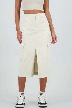 Shasa Midi Skirt with Waistband Detail