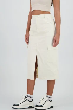 Shasa Midi Skirt with Waistband Detail