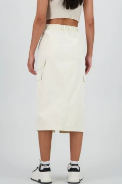 Shasa Midi Skirt with Waistband Detail
