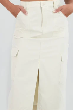 Shasa Midi Skirt with Waistband Detail