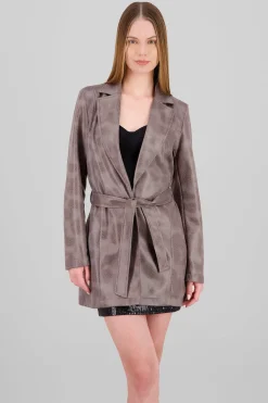 Shasa Midi Vinyl Blazer