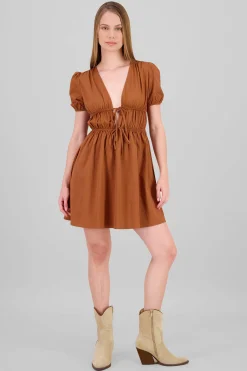 Shasa Mini Dress with Bow Details