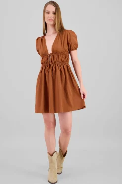 Shasa Mini Dress with Bow Details