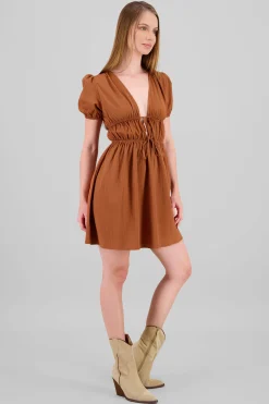 Shasa Mini Dress with Bow Details