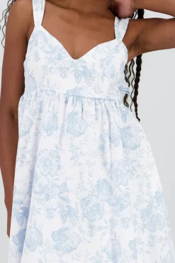 Shasa Mini Dress with Bow Straps