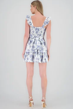 Shasa Mini Dress with Lace Up