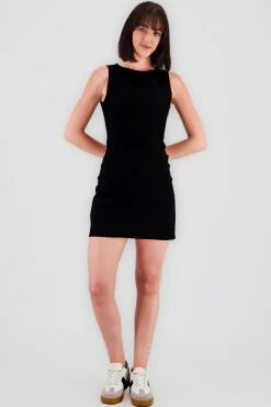 Shasa Mini Dress with Open Back Detail