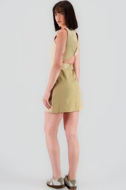 Shasa Mini Dress with Open Back Detail