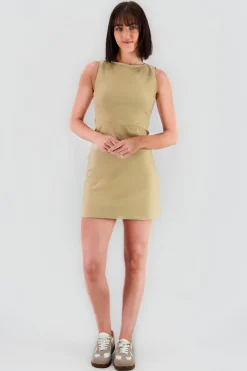 Shasa Mini Dress with Open Back Detail