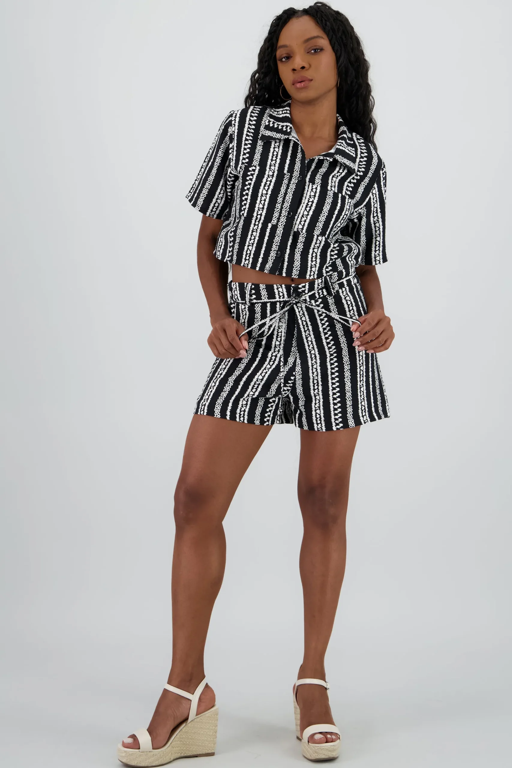 Shasa Mini Short with Bow Detail