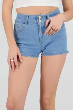 Shasa Mini Shorts with Double Button