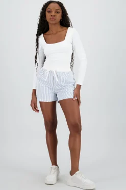 Shasa Mini Shorts with Elastic Waistband