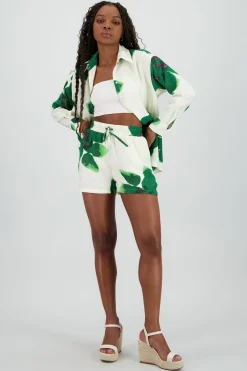 Shasa Mini Shorts with Elastic Detail