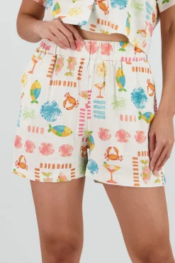 Shasa Mini Shorts with Elastic Detail