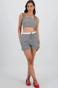 Shasa Mini Shorts with Elastic Waistband