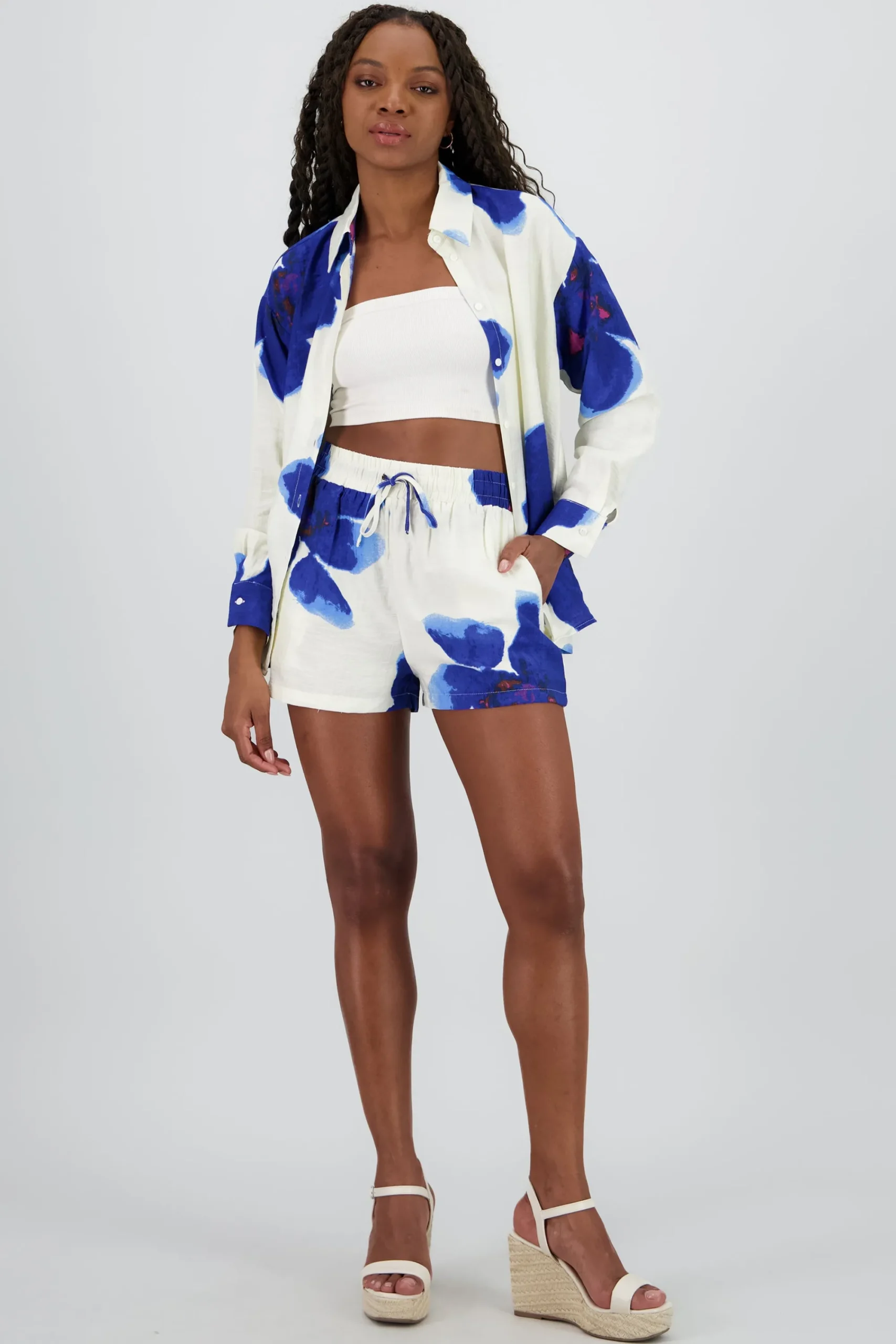 Shasa Mini Shorts with Elastic Detail