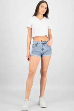Shasa Mini Shorts with Hem
