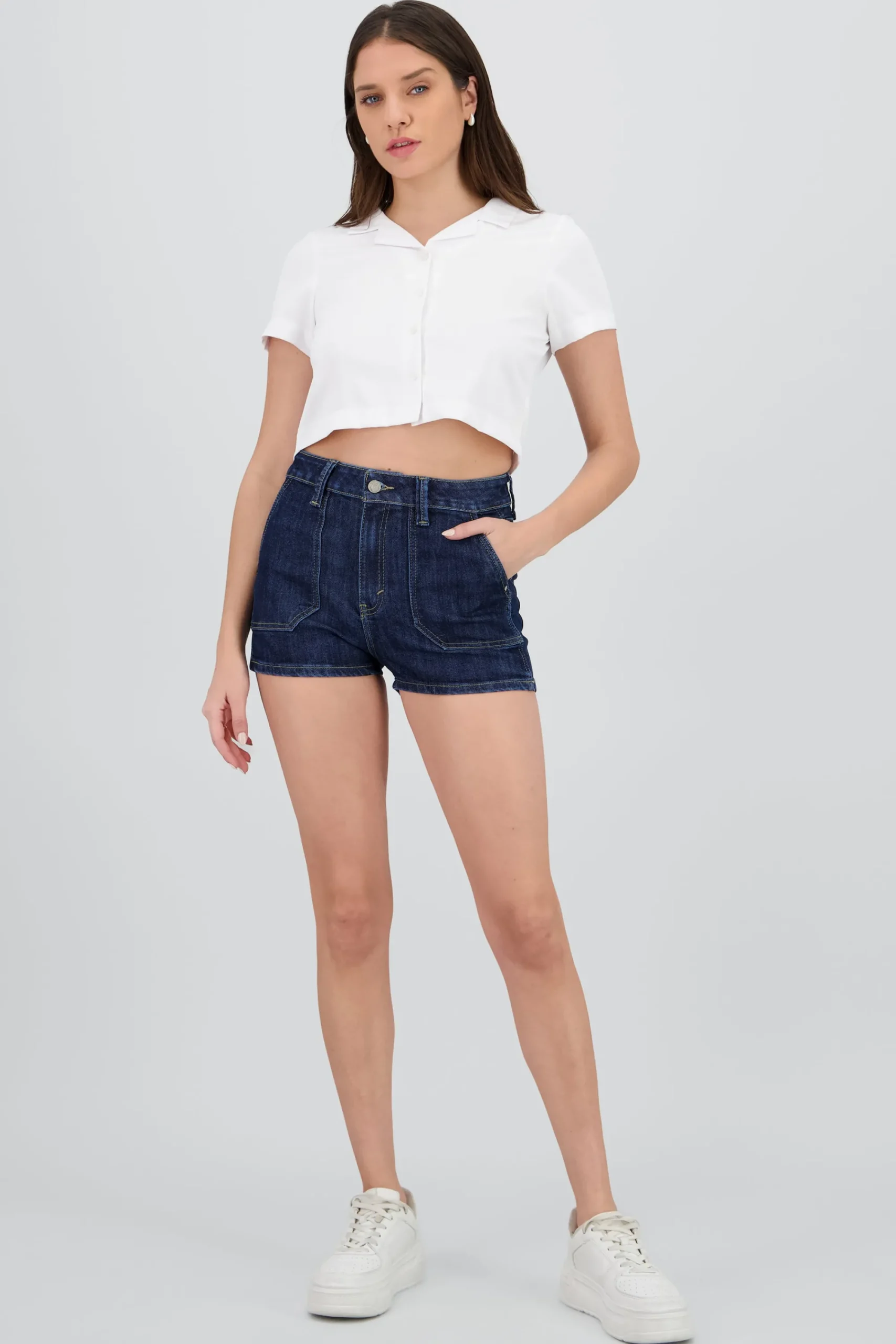 Shasa Mini Shorts with Patch Pocket