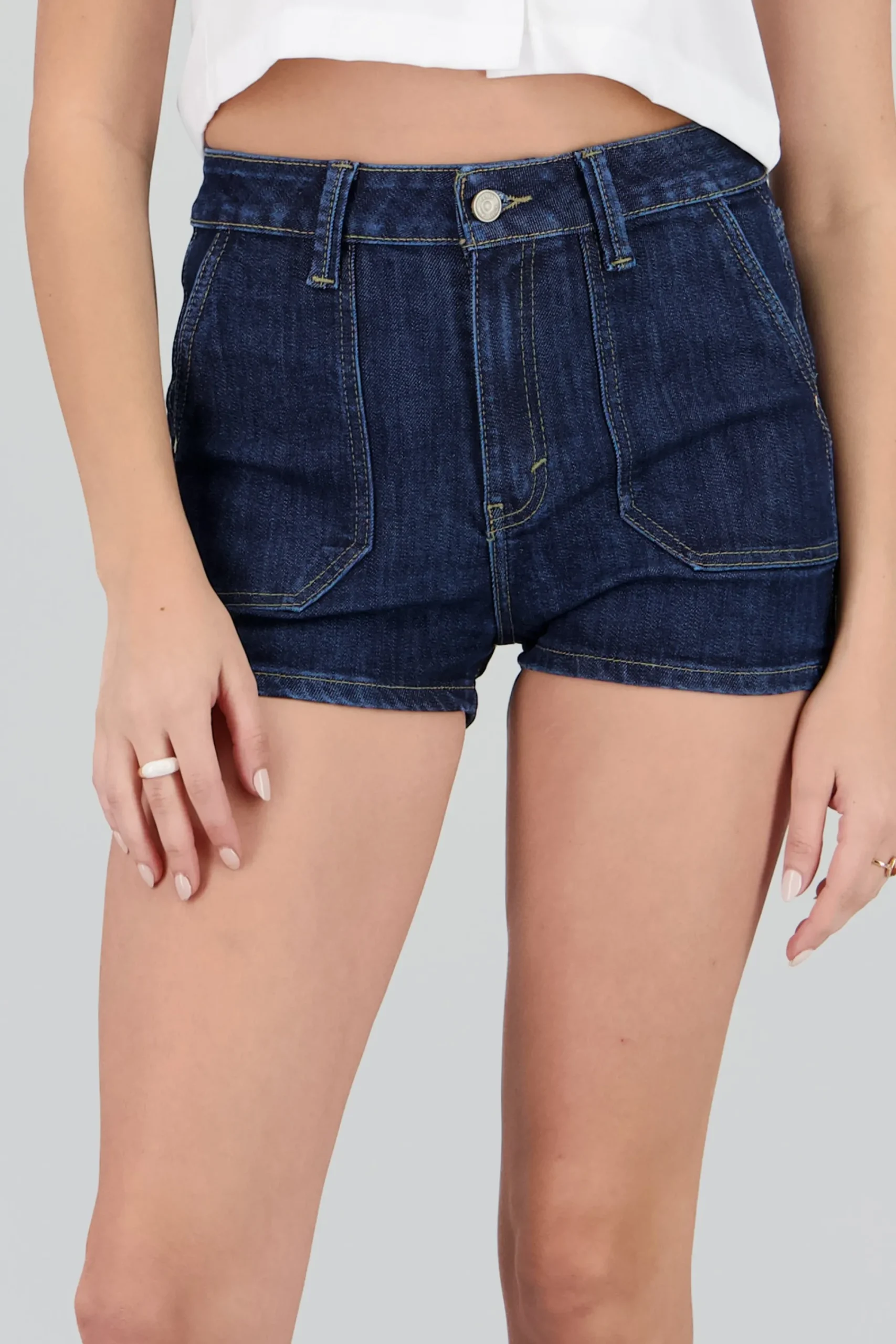 Shasa Mini Shorts with Patch Pocket