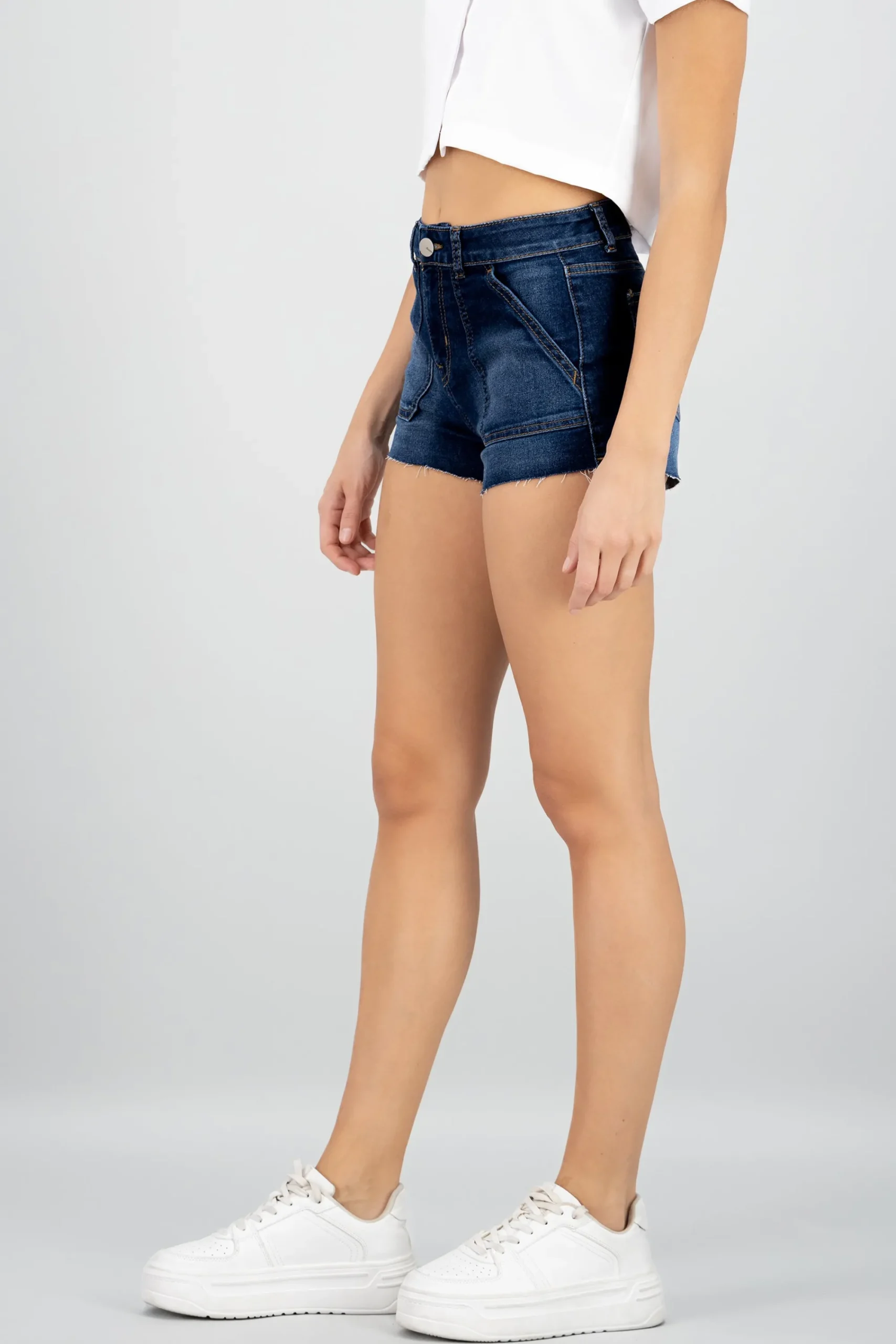 Shasa Mini Shorts with Patch Pockets