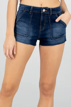 Shasa Mini Shorts with Patch Pockets