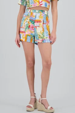 Shasa Mini Shorts with Waistband Detail