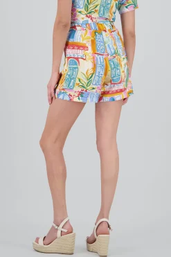 Shasa Mini Shorts with Waistband Detail