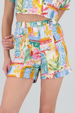Shasa Mini Shorts with Waistband Detail