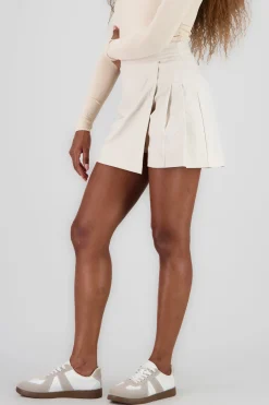 Shasa Mini Skirt with Pleated Waistband Detail