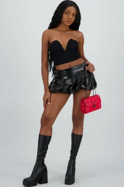 Shasa Mini Skort with Belt Detail