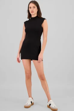 Shasa Neckline Detail Mini Dress