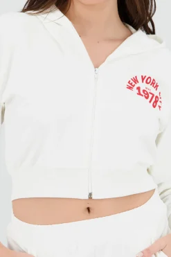Shasa New York Cropped Hoodie