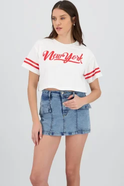 Shasa New York Cropped T Shirt