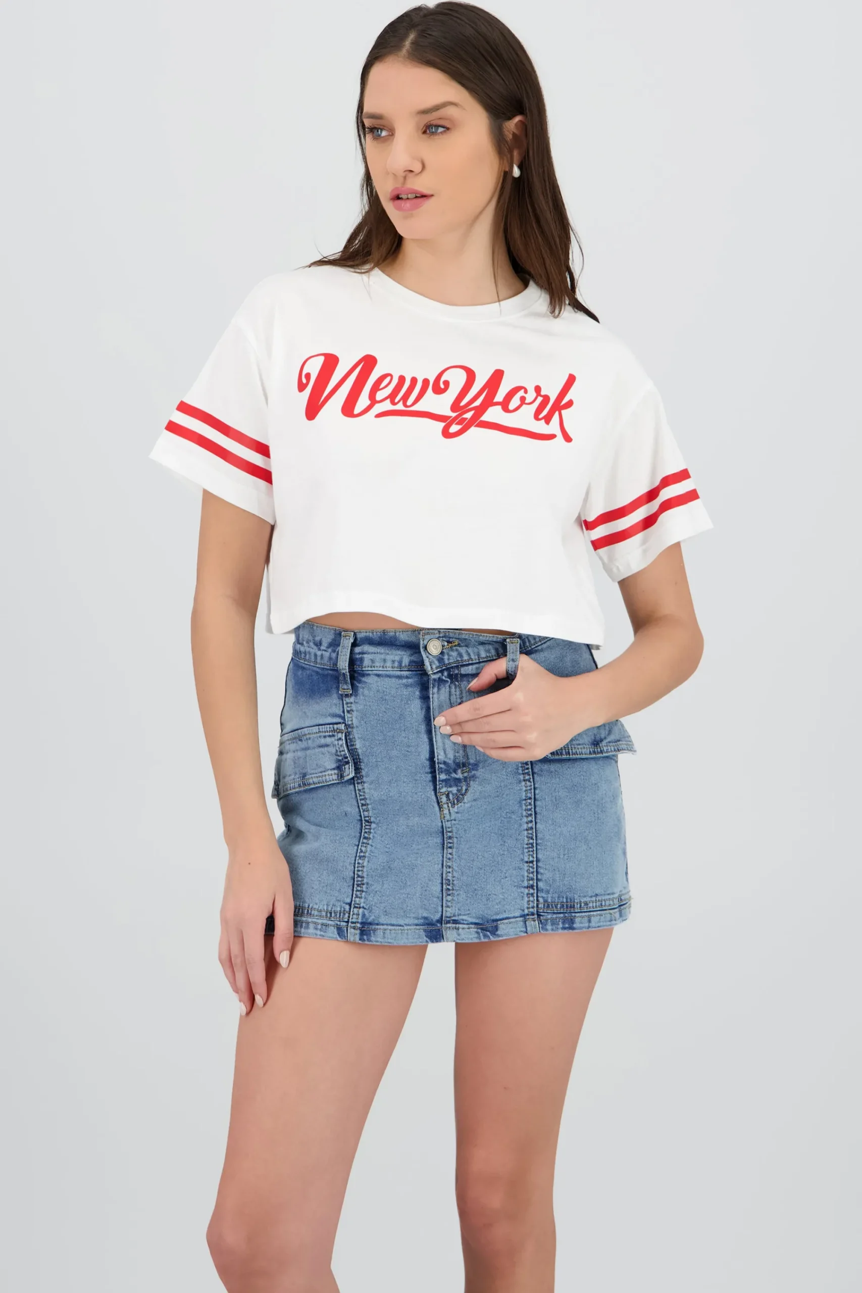 Shasa New York Cropped T Shirt