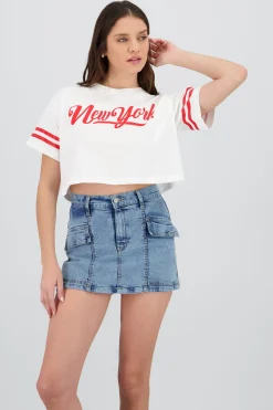 Shasa New York Cropped T Shirt