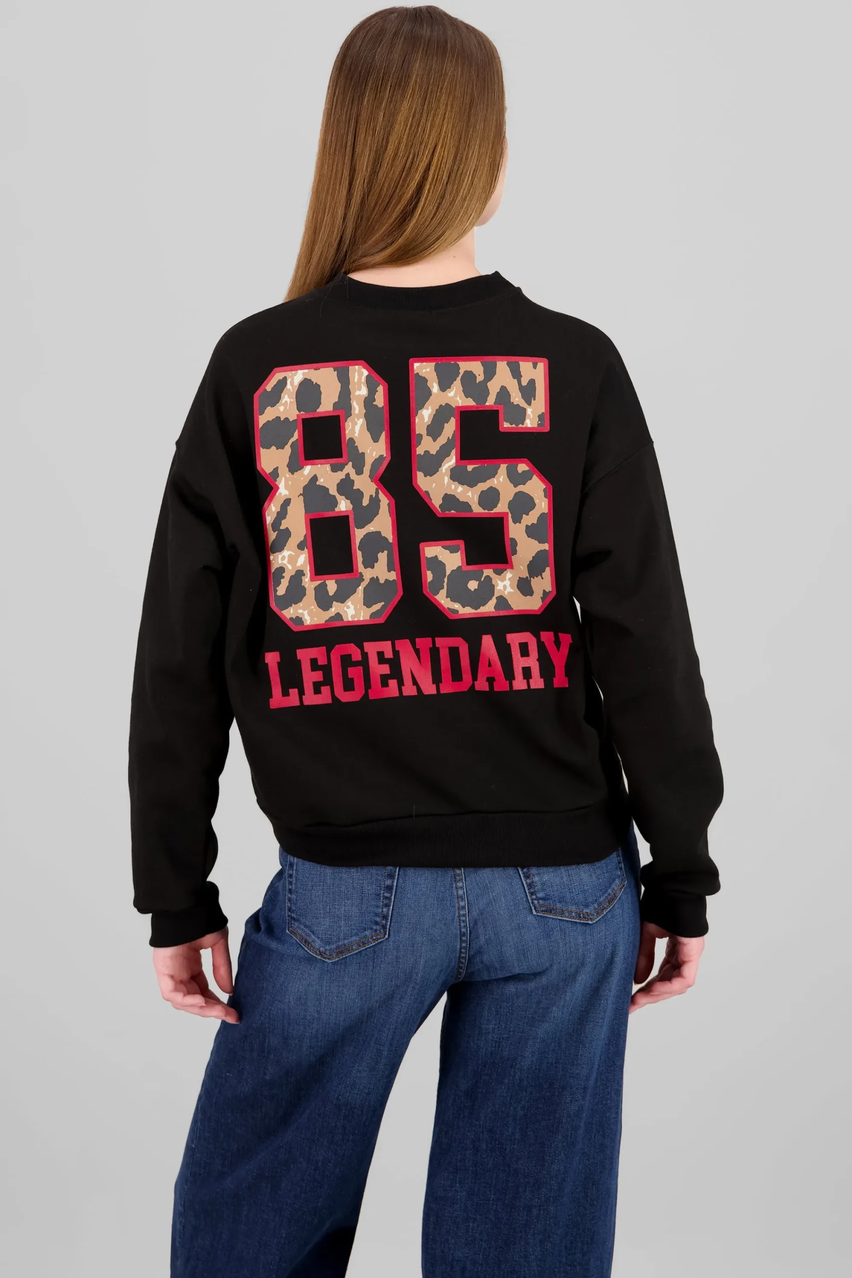 Shasa NY Animal Print Crewneck Sweatshirt