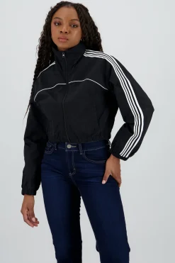 Shasa Nylon Jacket with Side Stripes