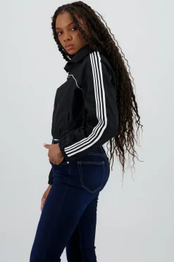 Shasa Nylon Jacket with Side Stripes