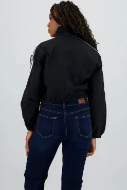 Shasa Nylon Jacket with Side Stripes