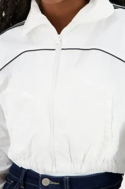 Shasa Nylon Jacket with Side Stripes