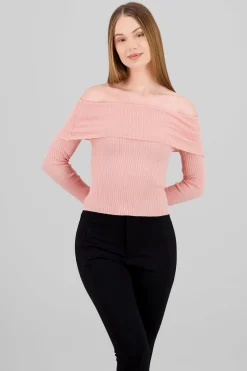 Shasa Off Shoulder Knit Sweater