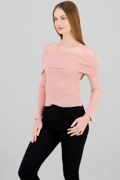 Shasa Off Shoulder Knit Sweater
