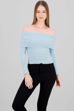 Shasa Off Shoulder Knit Sweater
