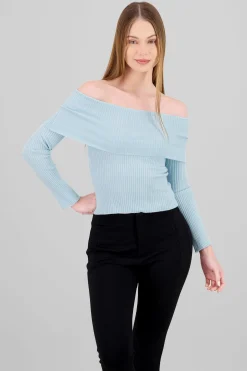 Shasa Off Shoulder Knit Sweater