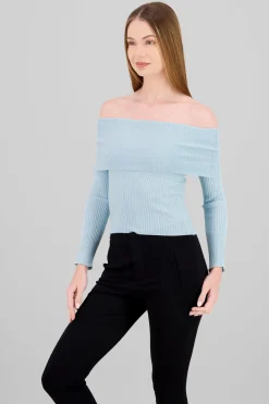 Shasa Off Shoulder Knit Sweater